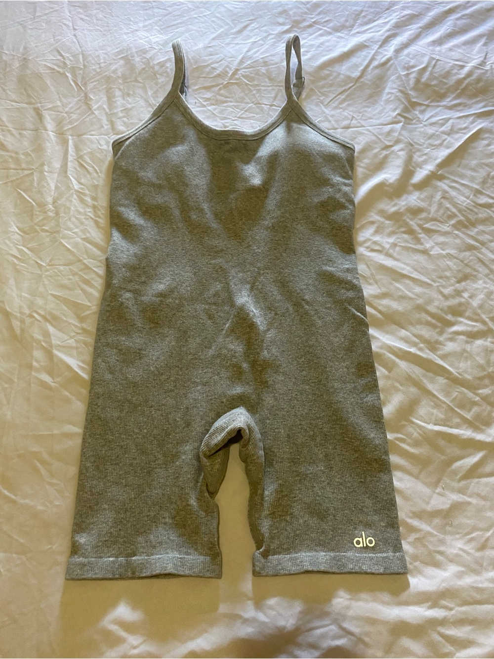 ALO Yoga Gray Sleeveless Romper
